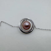 Planet Design Edison Pearl Necklace Freshwater Pearl Necklace Spinnable (9-10mm)-AFEN002